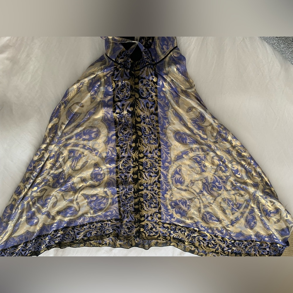 Nicole Miller Silk/Metallic Dress - Picture 6 of 9